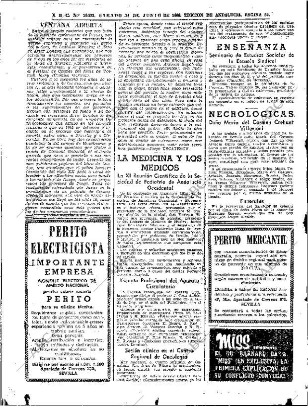 ABC SEVILLA 14-06-1969 página 52