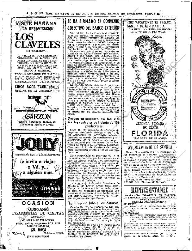 ABC SEVILLA 14-06-1969 página 58