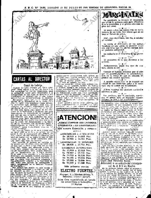ABC SEVILLA 14-06-1969 página 59