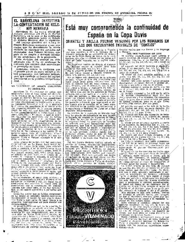 ABC SEVILLA 14-06-1969 página 69