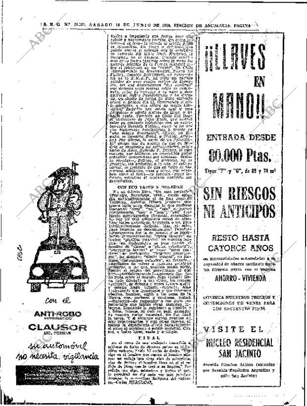 ABC SEVILLA 14-06-1969 página 76