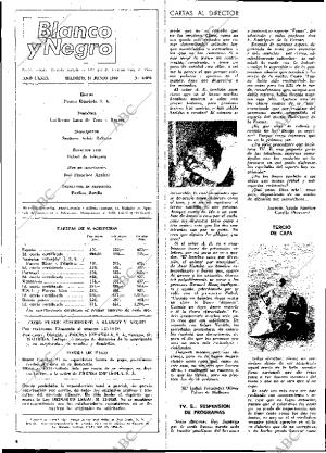 Periódico BLANCO Y NEGRO MADRID 14-06-1969,portada 