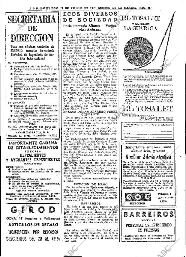 ABC MADRID 15-06-1969 página 56