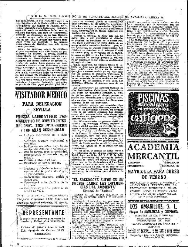 ABC SEVILLA 15-06-1969 página 44