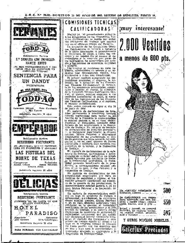 ABC SEVILLA 15-06-1969 página 56