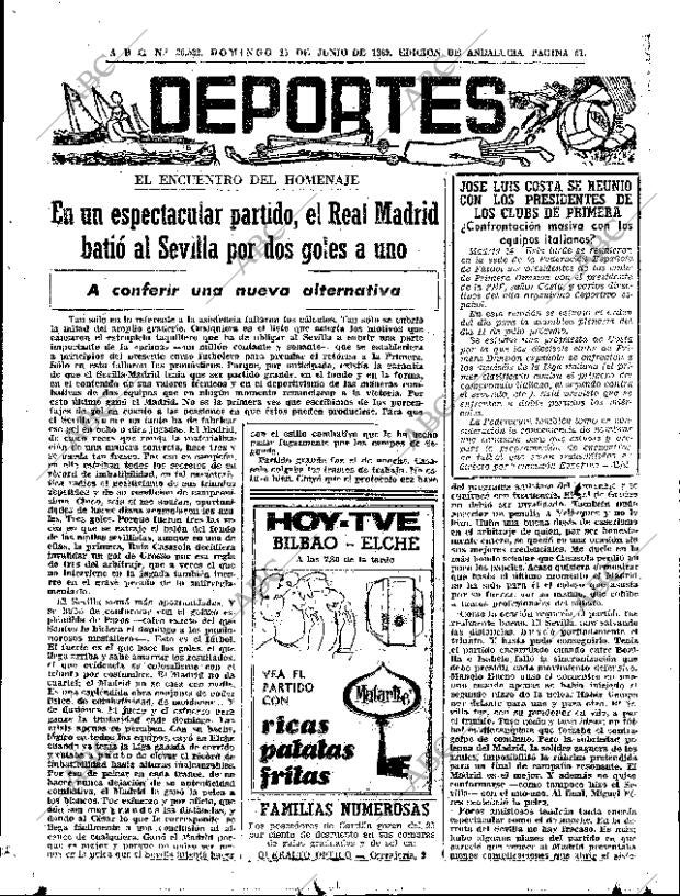 ABC SEVILLA 15-06-1969 página 61