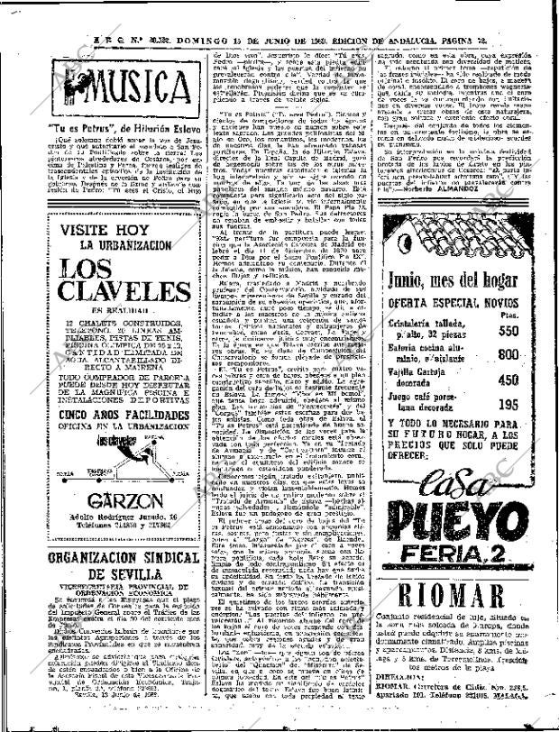 ABC SEVILLA 15-06-1969 página 72