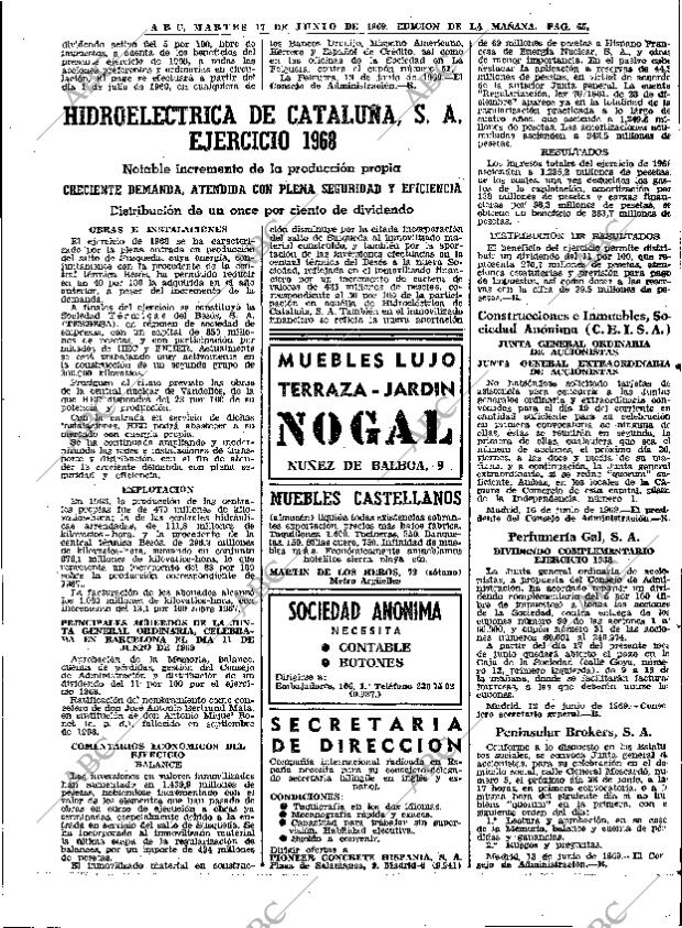 ABC MADRID 17-06-1969 página 65