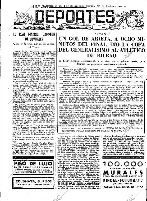 ABC MADRID 17-06-1969 página 67