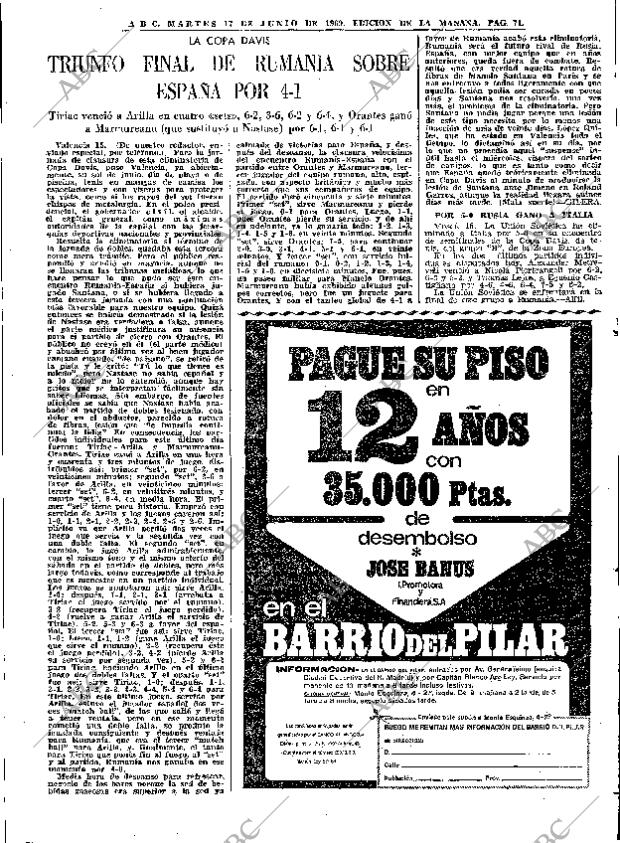 ABC MADRID 17-06-1969 página 71