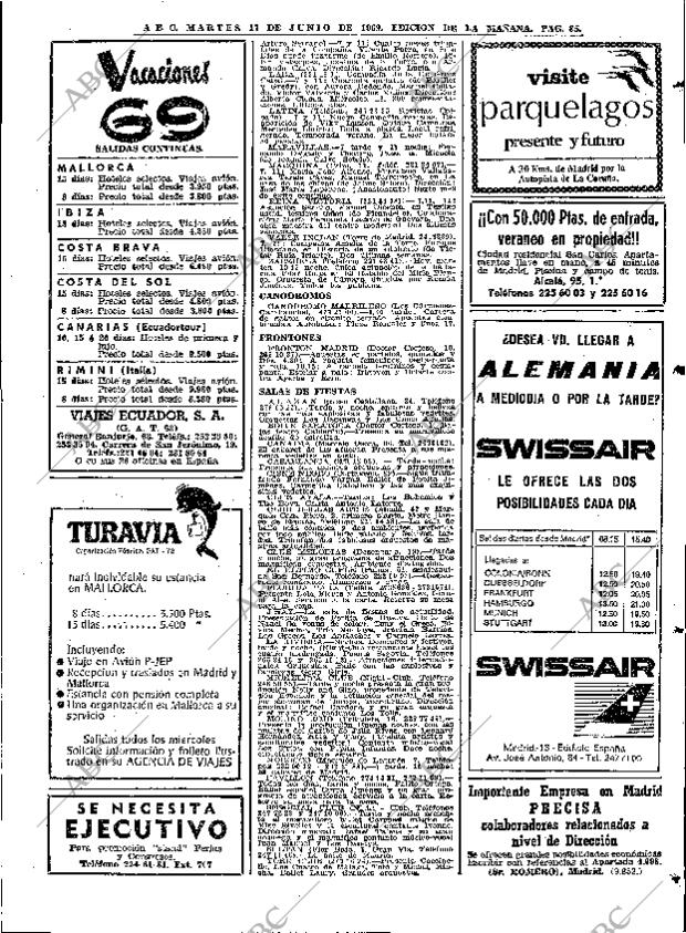 ABC MADRID 17-06-1969 página 85