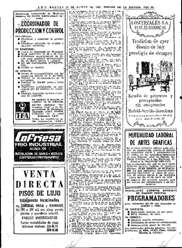 ABC MADRID 17-06-1969 página 87
