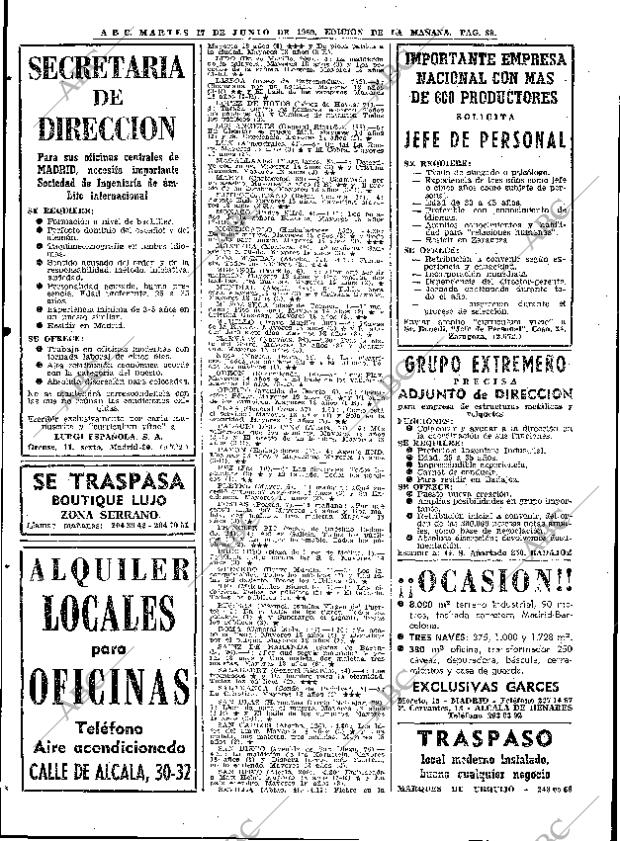 ABC MADRID 17-06-1969 página 88