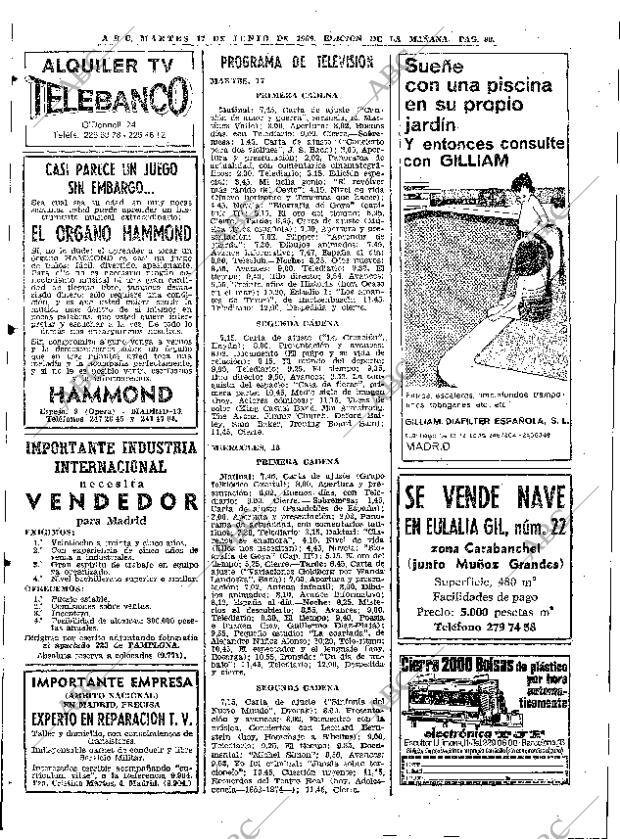 ABC MADRID 17-06-1969 página 90