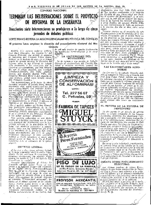 ABC MADRID 20-06-1969 página 29