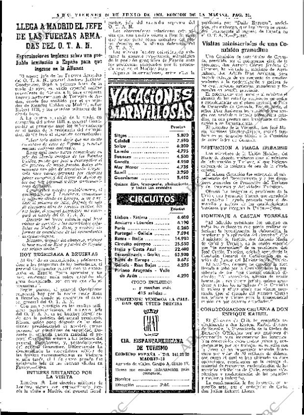 ABC MADRID 20-06-1969 página 31