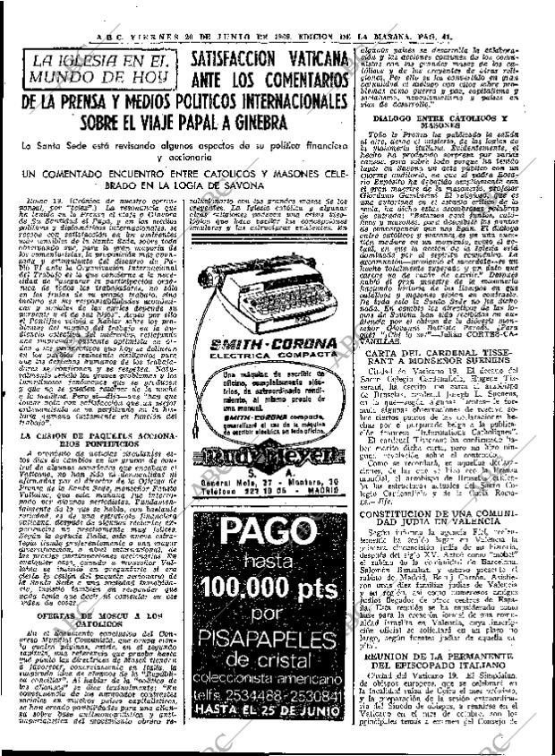 ABC MADRID 20-06-1969 página 41