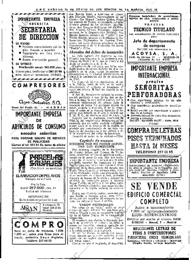 ABC MADRID 21-06-1969 página 64