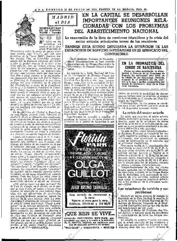 ABC MADRID 22-06-1969 página 45