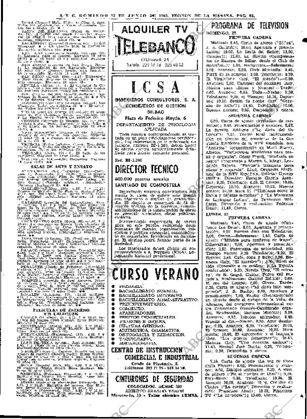 ABC MADRID 22-06-1969 página 83