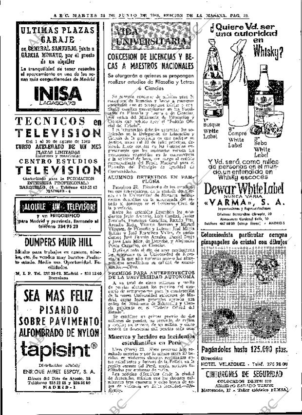 ABC MADRID 24-06-1969 página 32