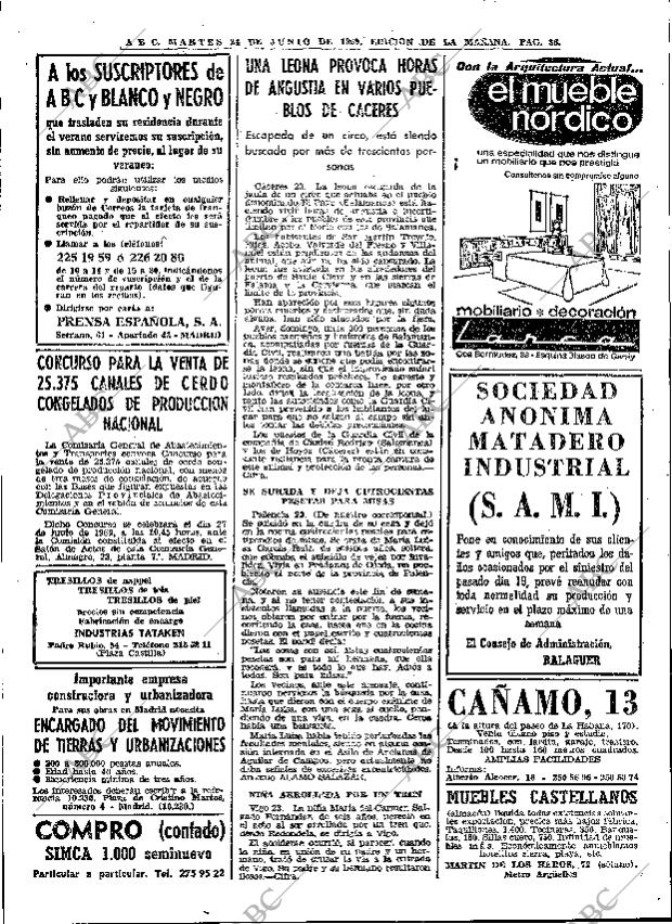 ABC MADRID 24-06-1969 página 36