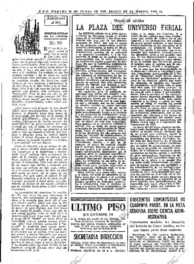 ABC MADRID 24-06-1969 página 45