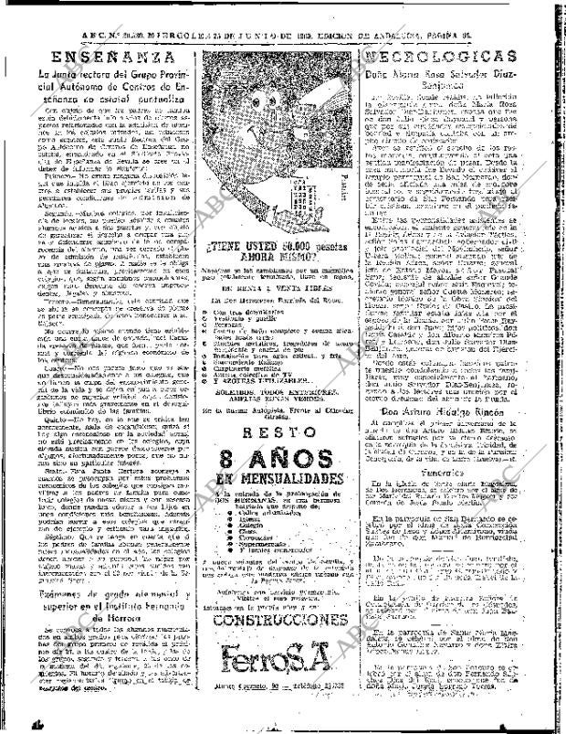 ABC SEVILLA 25-06-1969 página 66