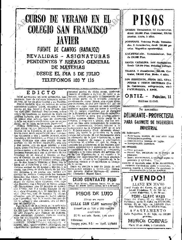 ABC SEVILLA 25-06-1969 página 73