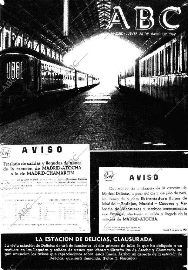 ABC MADRID 26-06-1969 página 1