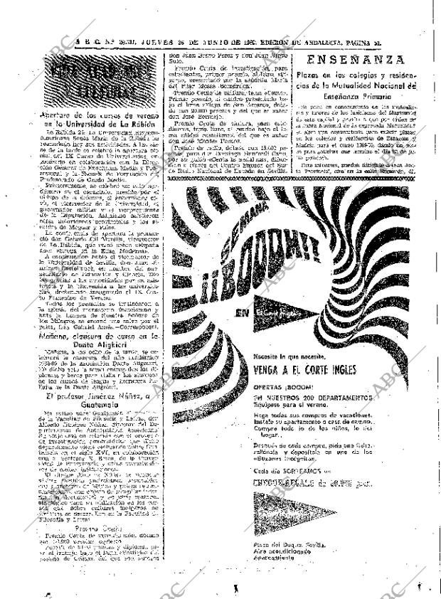 ABC SEVILLA 26-06-1969 página 51