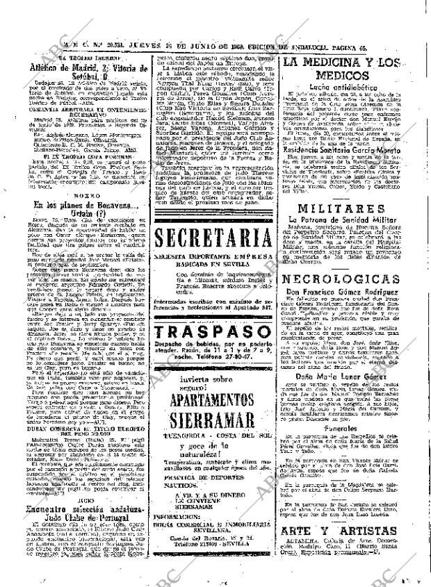 ABC SEVILLA 26-06-1969 página 65