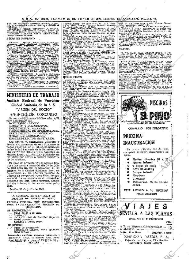 ABC SEVILLA 26-06-1969 página 68
