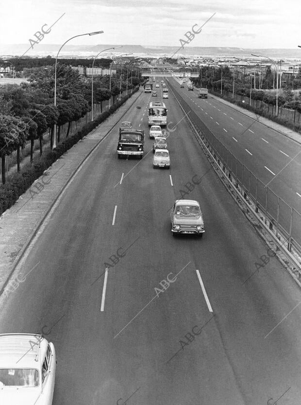 Carretra Madrid Barcelona, K 13, en 1969