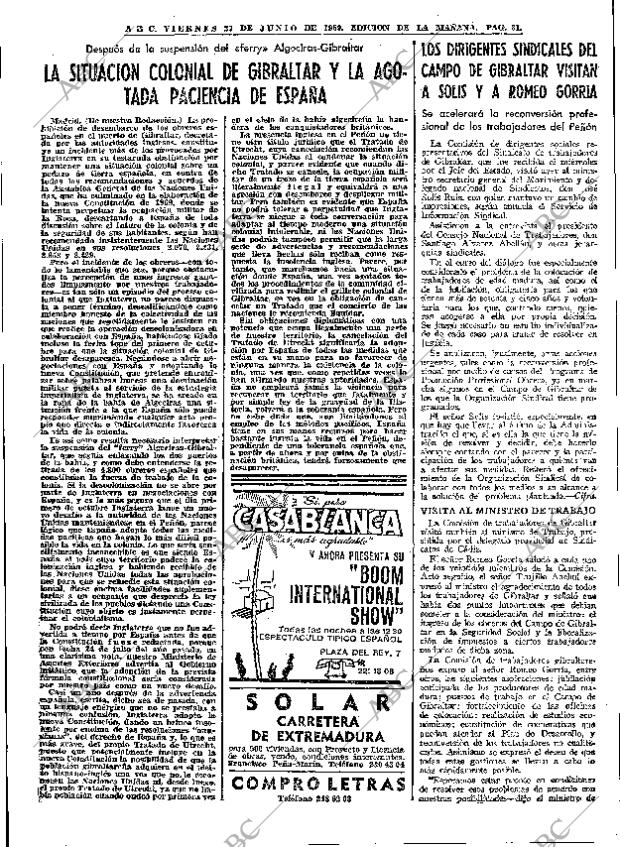 ABC MADRID 27-06-1969 página 33