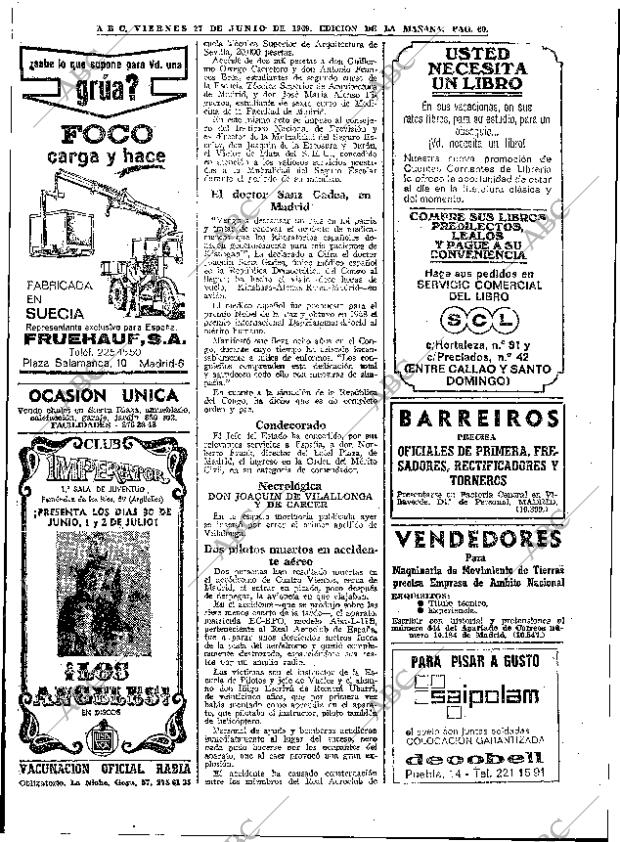 ABC MADRID 27-06-1969 página 62