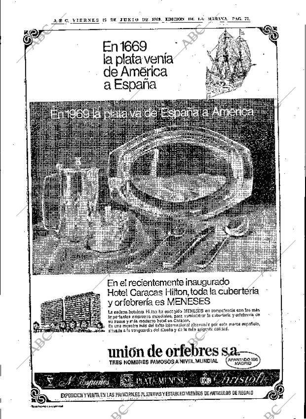 ABC MADRID 27-06-1969 página 74