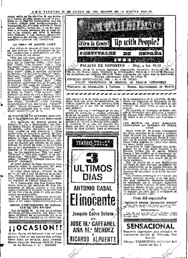 ABC MADRID 27-06-1969 página 92