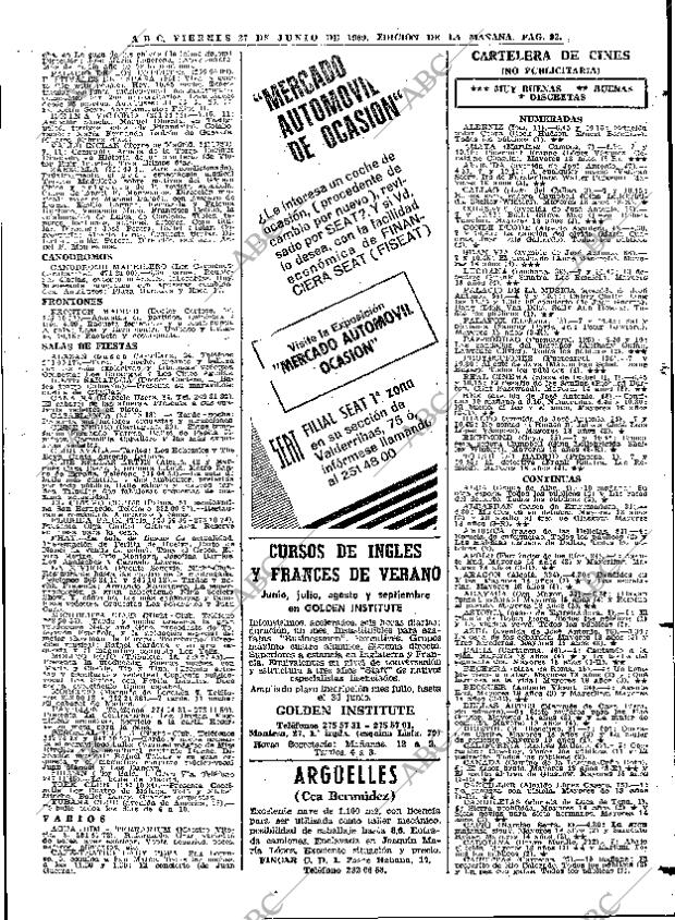 ABC MADRID 27-06-1969 página 95