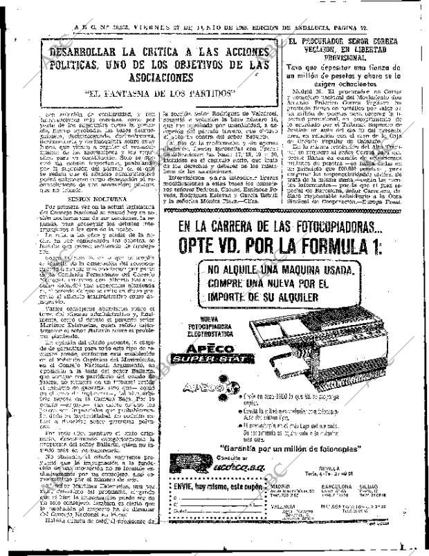 ABC SEVILLA 27-06-1969 página 77