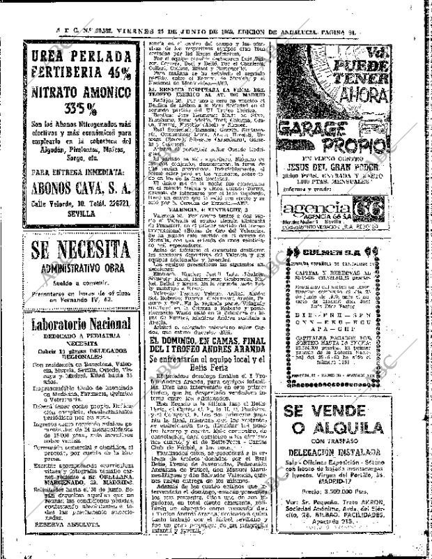 ABC SEVILLA 27-06-1969 página 94