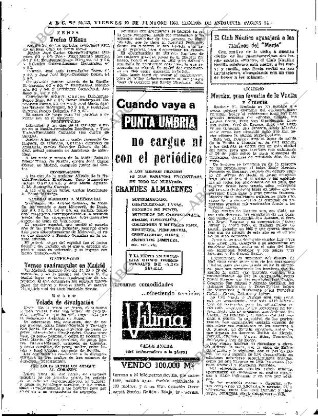ABC SEVILLA 27-06-1969 página 95