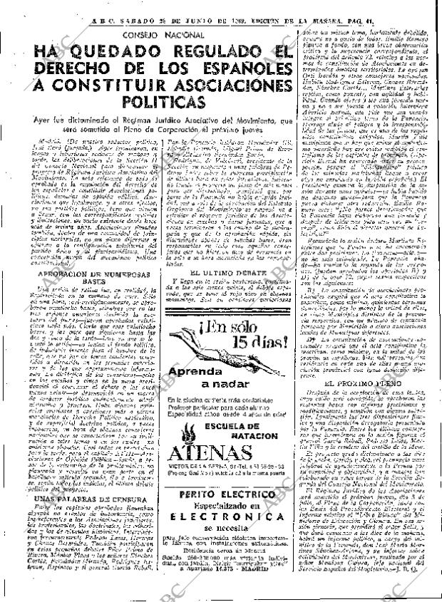 ABC MADRID 28-06-1969 página 41