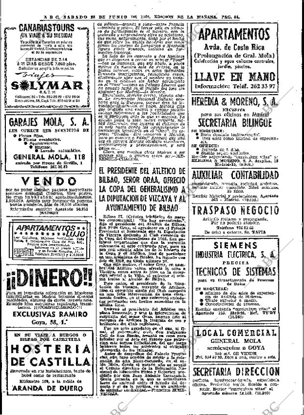 ABC MADRID 28-06-1969 página 84