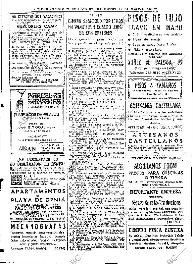 ABC MADRID 29-06-1969 página 70