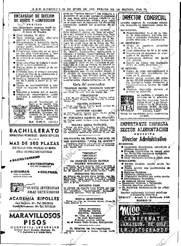 ABC MADRID 29-06-1969 página 78