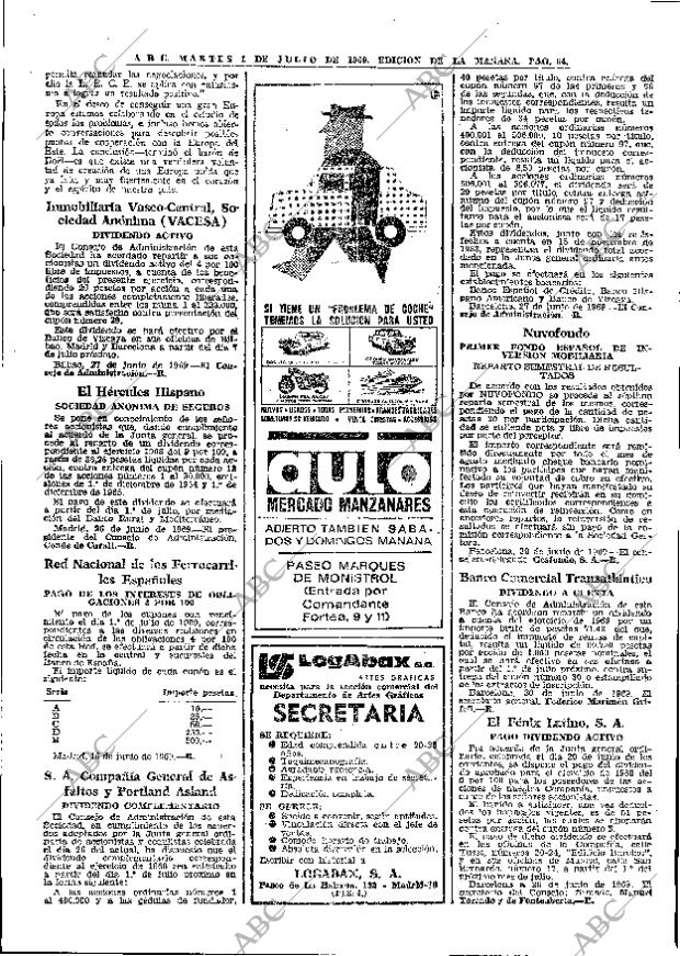 ABC MADRID 01-07-1969 página 54