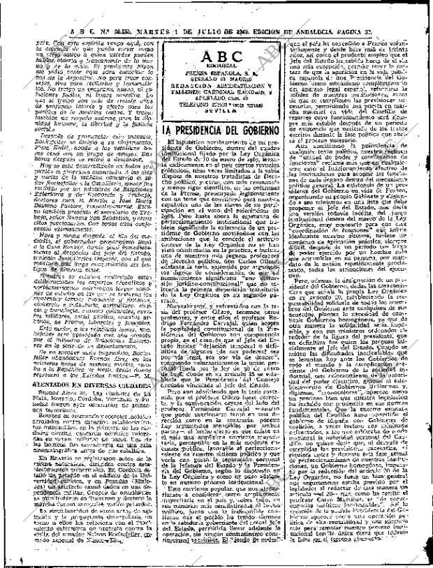 ABC SEVILLA 01-07-1969 página 32