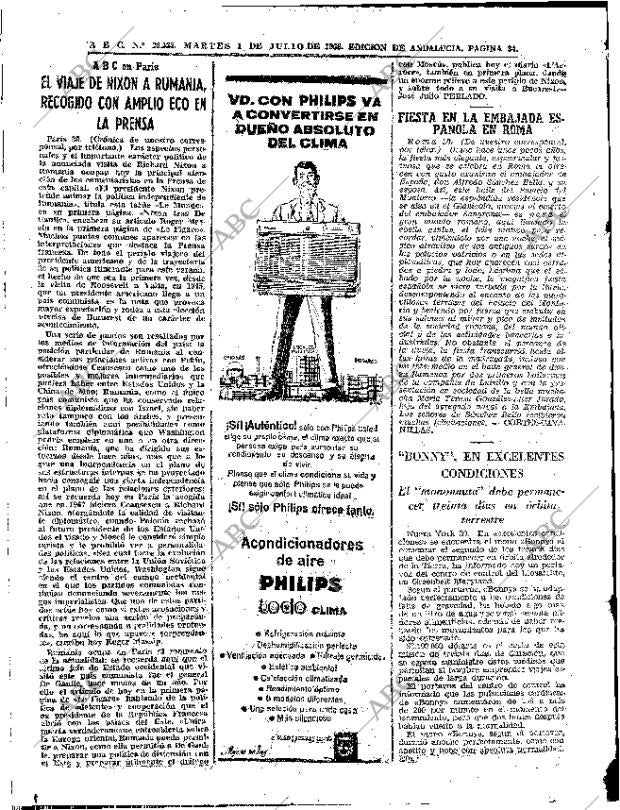 ABC SEVILLA 01-07-1969 página 34