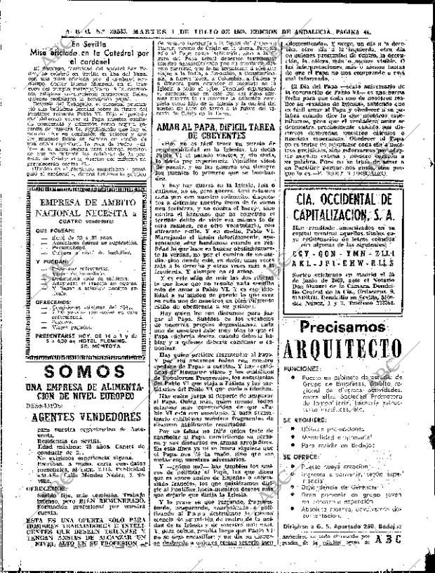 ABC SEVILLA 01-07-1969 página 48